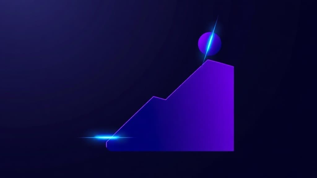 ROAS hesaplama ve başabaş noktası kavramını simgeleyen geometrik grafik